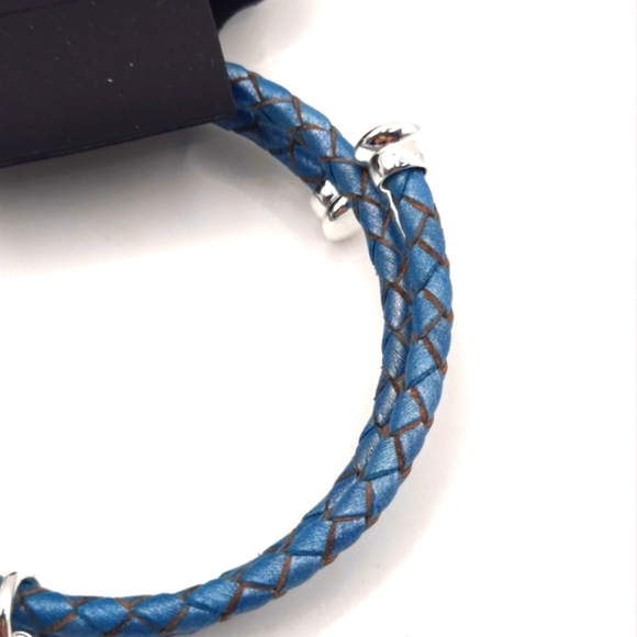 RSVP New Bangle Bracelet Leather with Charms - Picture 4 of 7